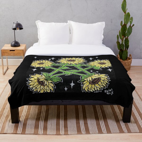 Artikelvorschau, Sonnenblumen-Pentagramm entworfen und verkauft von Celestial-HeART.