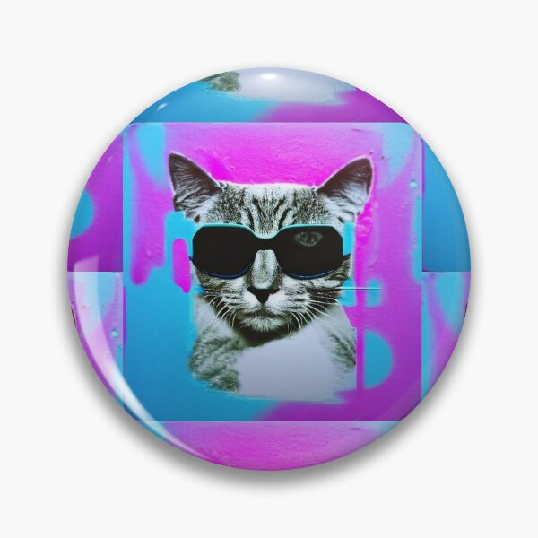 Item preview, Cat cartoon glasses cat pattern trendy stencil graffiti teen gift modern  designed and sold by cheekylorns.