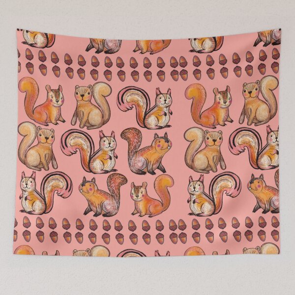 Item preview, Chipmunks and Squirrels with acorns designed and sold by Artlizzard.