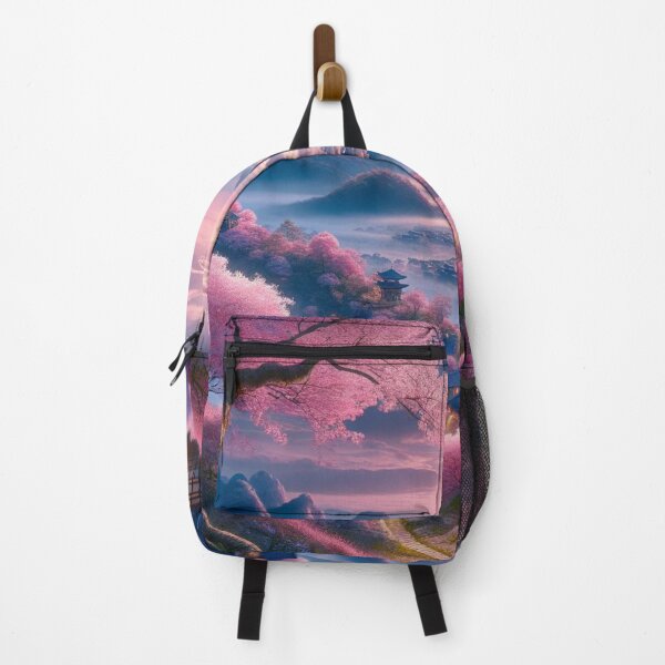 Item preview, Japanese Landscape With Cherry Blossom designed and sold by DeeCeeFashion.