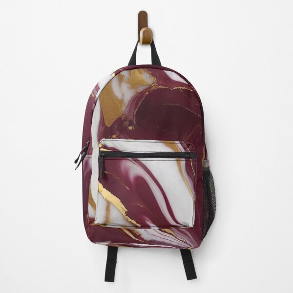 Item preview, Burgundy Gold Liquid Marble Pattern designed and sold by Tamas Das.