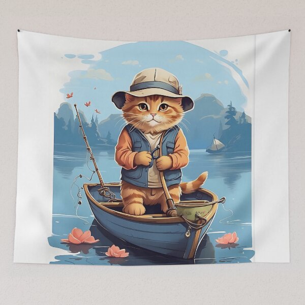 Item preview, Feline Fisher: A Cat's Day Out designed and sold by Kookie Tarp.