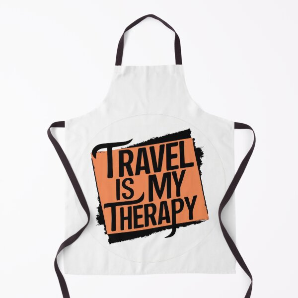 Item preview, "Travel is my Therapy" - Vintage travel stickers for globetrotters and adventurers designed and sold by pod24.