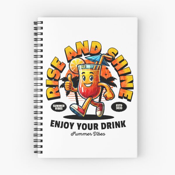 Item preview, cute drink mascot rise and shine designed and sold by ShawishArt.