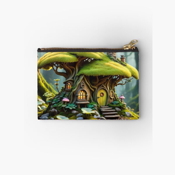Item preview, Fairy tree house in the forest designed and sold by DreamlifeBackgrounds.