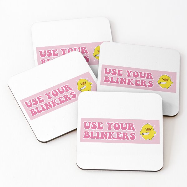 Item preview, Use Your Blinkers Funny Duck Meme Cute Bumper designed and sold by BUMPER-STICKERS.