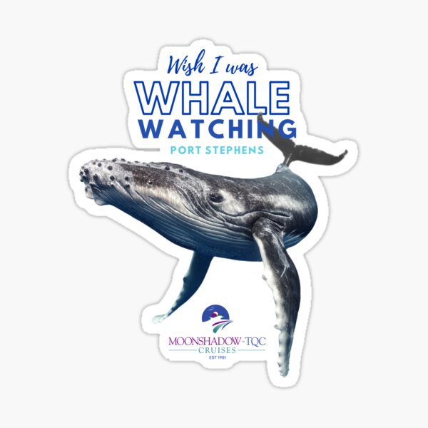 Wish I was Whale Watching - Good for light Gear Sticker