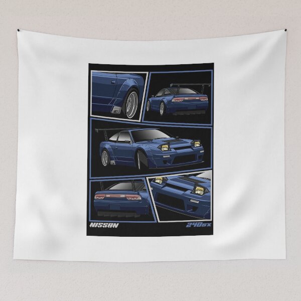 Item preview, Nissan 240sx Blue El-Classico  designed and sold by zaki hamdani.