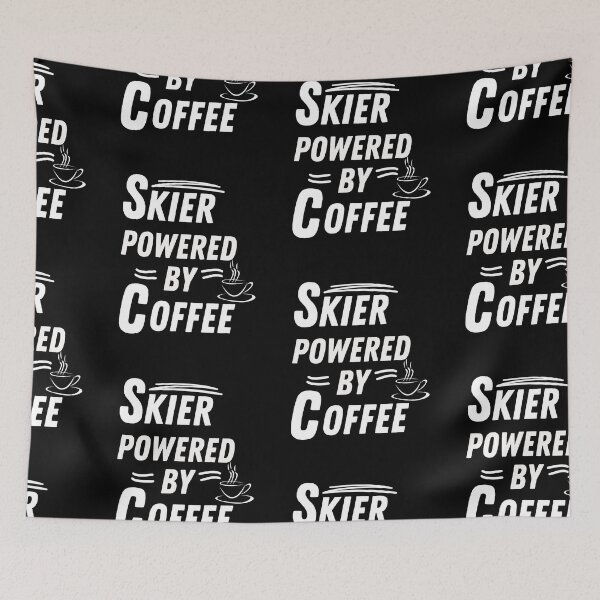 Item preview, Skier powered by coffee designed and sold by annoying-shirts.