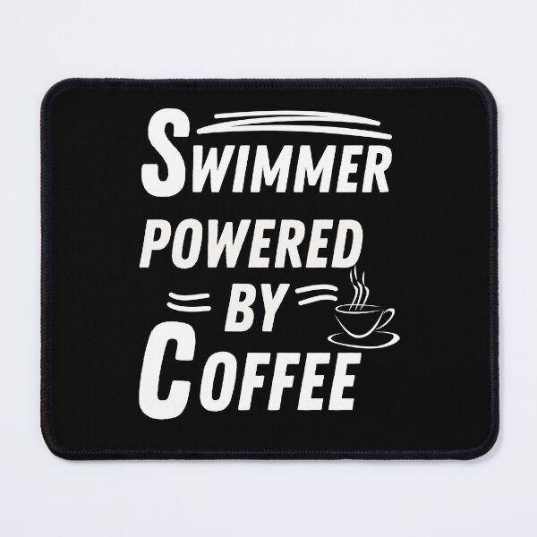 Item preview, Swimmer powered by coffee designed and sold by annoying-shirts.