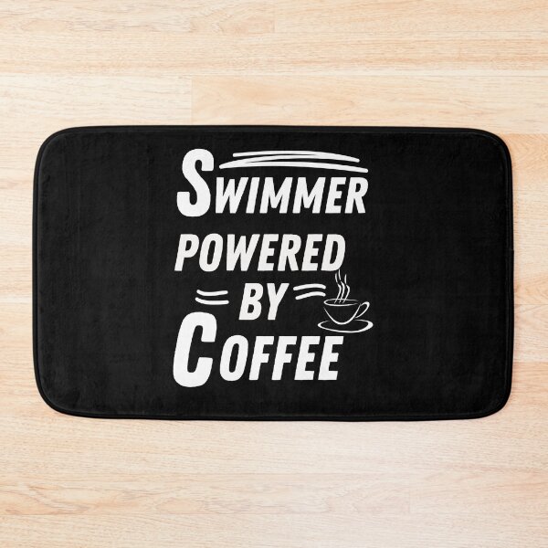 Item preview, Swimmer powered by coffee designed and sold by annoying-shirts.