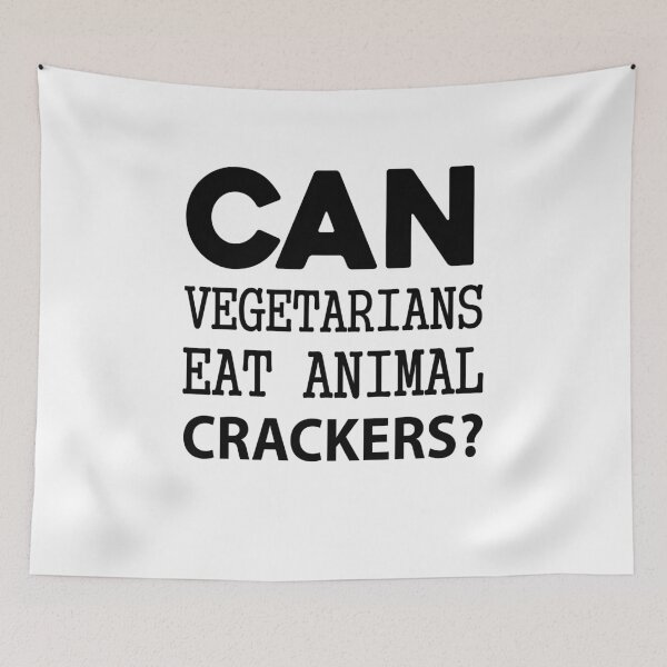 Item preview, Can Vegetarians Eat Animal Crackers ? designed and sold by Mad Over Store.