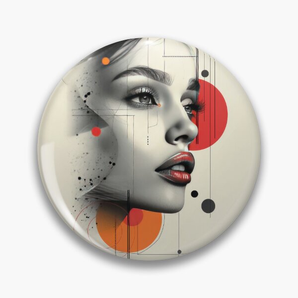 Item preview, Monochrome elegance: modern woman portrait designed and sold by Pearl67.
