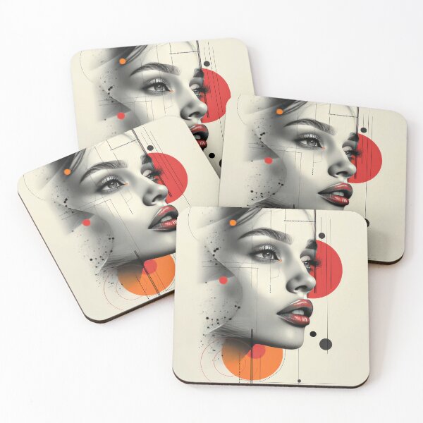 Item preview, Monochrome elegance: modern woman portrait designed and sold by Pearl67.