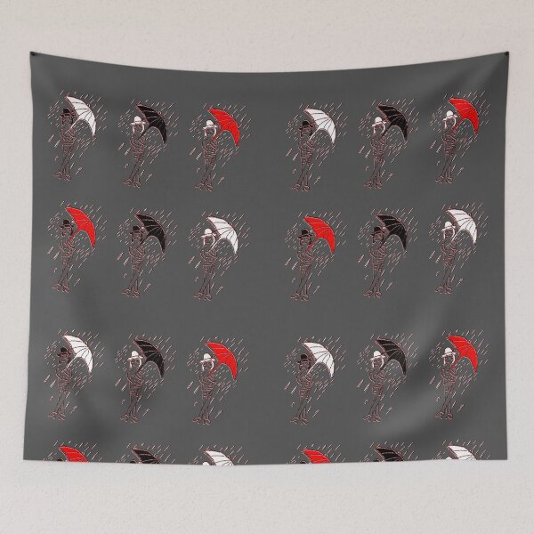 Item preview, childrens drawing girl  hat umbrella pencil risk of rain designed and sold by 4rpixs.
