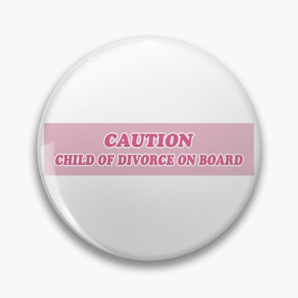 Item preview, Caution Child of Divorce On Board Funny Meme Bumper designed and sold by BUMPER-STICKERS.