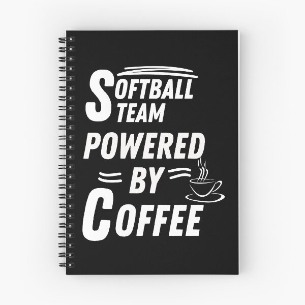 Item preview, Softball team powered by coffee designed and sold by annoying-shirts.