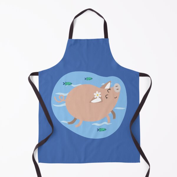 Item preview, Swimming lady pig designed and sold by AnulaArt.