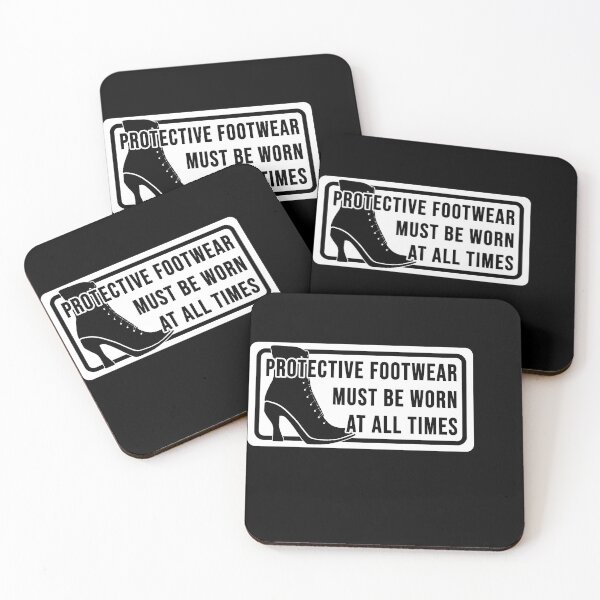 Item preview, Funny construction phrase protective footwear must be worn at all times designed and sold by DisenyosDeMike.