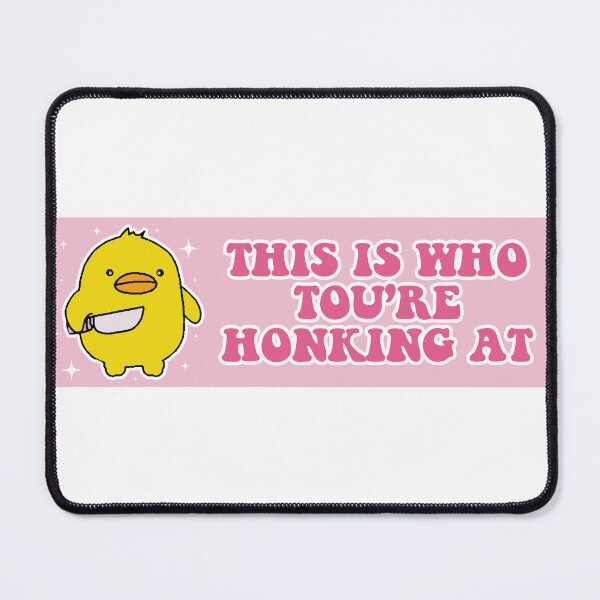 Item preview, this is who you are tailgating at Funny Duck Meme Cute Bumper designed and sold by BUMPER-STICKERS.