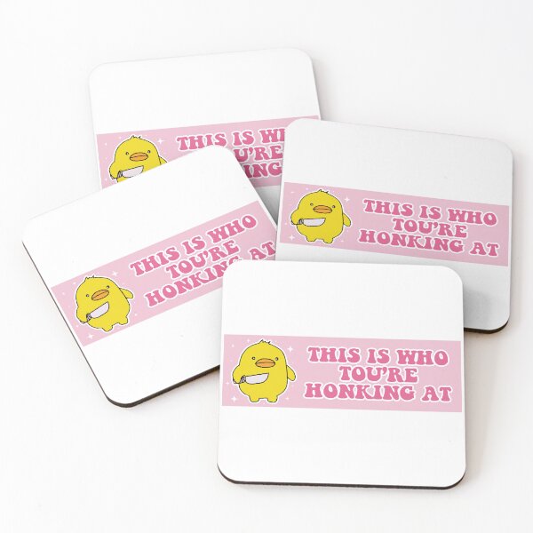 Item preview, this is who you are tailgating at Funny Duck Meme Cute Bumper designed and sold by BUMPER-STICKERS.