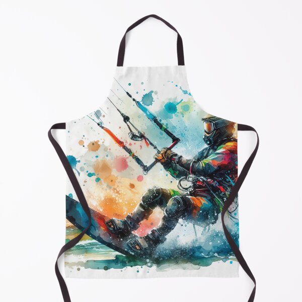 Item preview, kitesurfing in watercolor designed and sold by paulrommer.