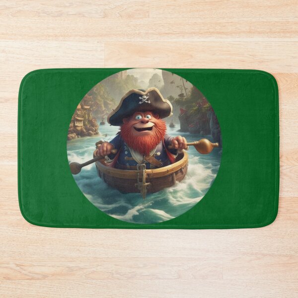 Item preview, Funny cartoon captain and  little ship decor  for kids designed and sold by Juliet  Thomas.