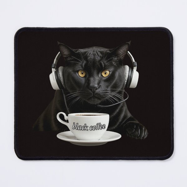 Item preview, BLACK COFFEE & BLACK CAT designed and sold by MargoGallery.