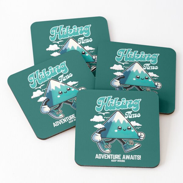 Item preview, Hiking Time, Adventure Awaits. Keep Hiking With A Retro Walking Mountain designed and sold by The magic  Yellow bus.