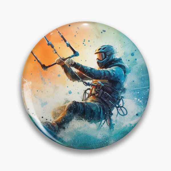 Item preview, kitesurfing in watercolor designed and sold by paulrommer.