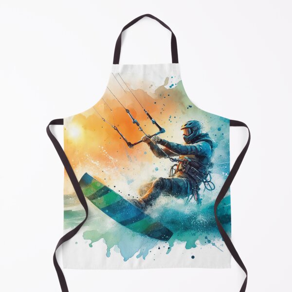 Item preview, kitesurfing in watercolor designed and sold by paulrommer.