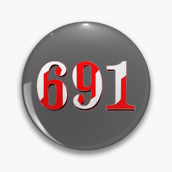 Item preview, number six hundred and ninety-one digit 691 order sequence team member age designed and sold by 4rpixs.