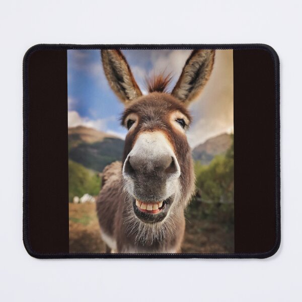 Item preview, a laughing donkey in the pasture designed and sold by Jürgen Wiesler.