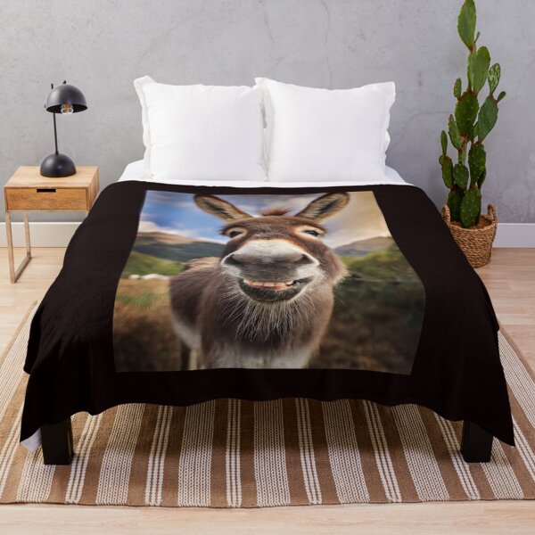 Item preview, a laughing donkey in the pasture designed and sold by Jürgen Wiesler.