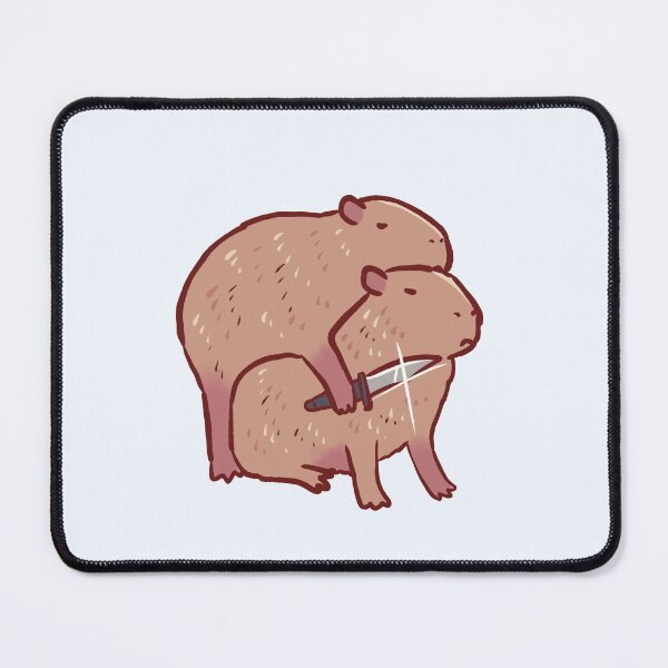 Item preview, Capybara with knife  designed and sold by Artofmayara.