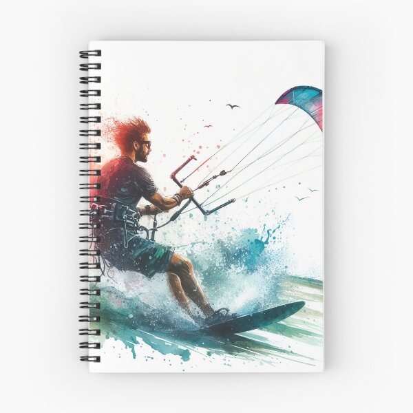 Item preview, kitesurfing in watercolor designed and sold by paulrommer.
