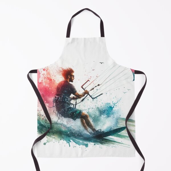 Item preview, kitesurfing in watercolor designed and sold by paulrommer.