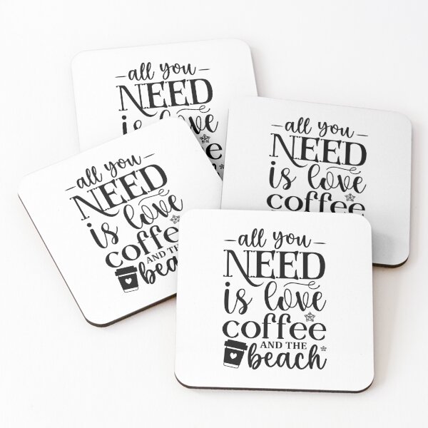 Item preview, All you need is love, coffee and the beach designed and sold by DesignCosmos.