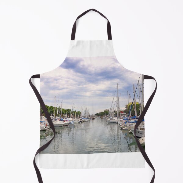 Item preview, Yachts and sailboats moored in the canal in Rimini Italy designed and sold by goceris.