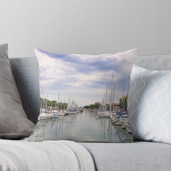 Item preview, Yachts and sailboats moored in the canal in Rimini Italy designed and sold by goceris.