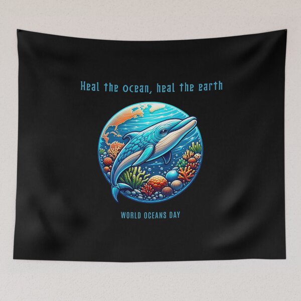 Item preview, Heal the ocean, heal the earth - World Oceans Day designed and sold by Pflugart.