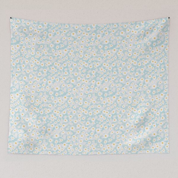 Item preview, Chamomiles on blue designed and sold by FleurDesign.