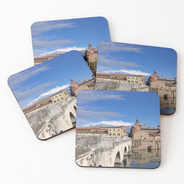 Item preview, Old town and stone Tiberius bridge in Rimini Italy designed and sold by goceris.