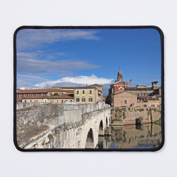 Item preview, Old town and stone Tiberius bridge in Rimini Italy designed and sold by goceris.