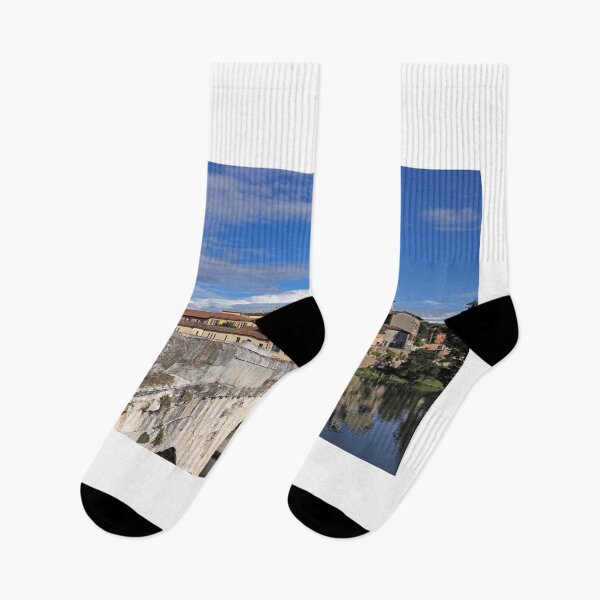 Item preview, Old town and stone Tiberius bridge in Rimini Italy designed and sold by goceris.