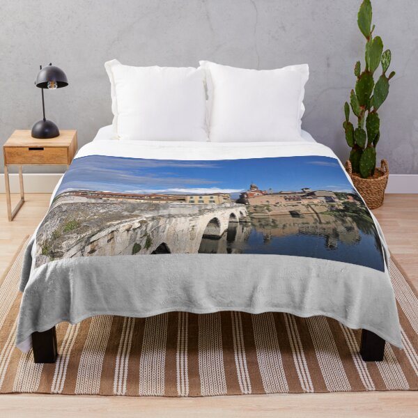 Item preview, Old town and stone Tiberius bridge in Rimini Italy designed and sold by goceris.