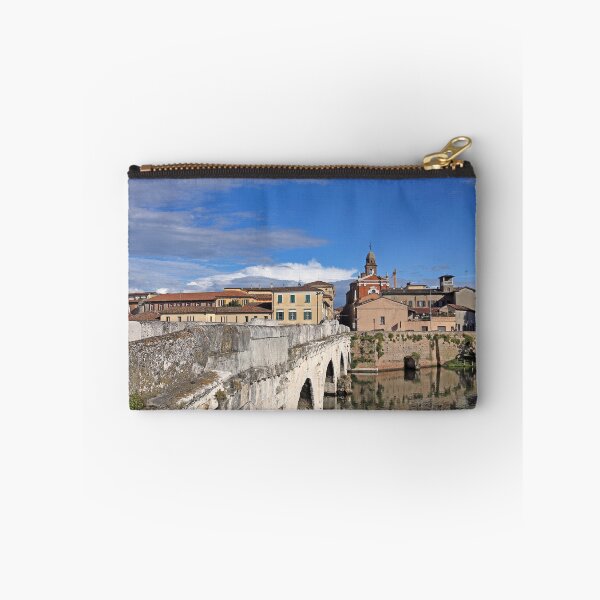 Item preview, Old town and stone Tiberius bridge in Rimini Italy designed and sold by goceris.