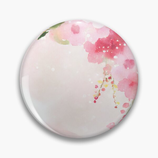 Item preview, Fuji Moutain and sakura flower in Blue sky day watercolor painting designed and sold by WhiteDoveArt.