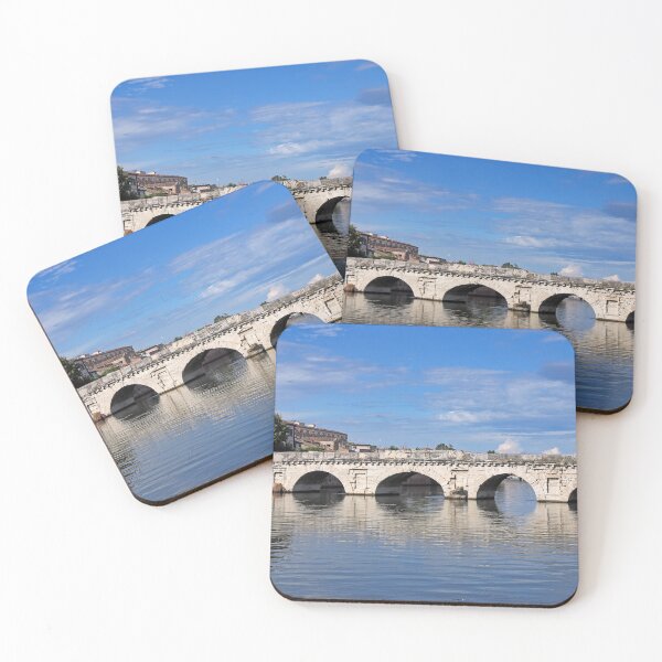 Item preview, Old stone Tiberius bridge in Rimini Italy summer season designed and sold by goceris.
