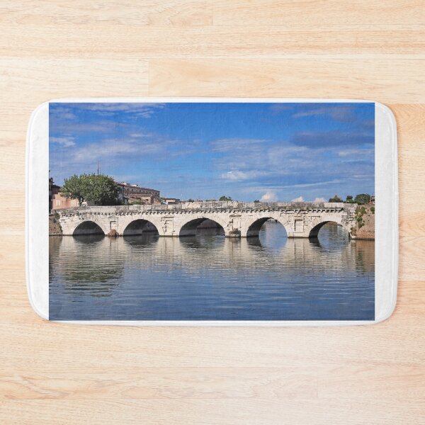 Item preview, Old stone Tiberius bridge in Rimini Italy summer season designed and sold by goceris.